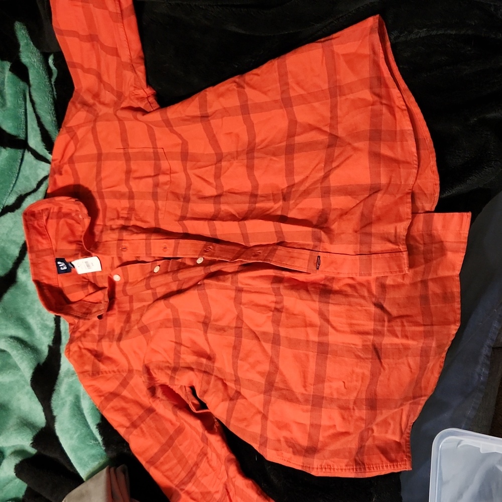 Orange gap button down.